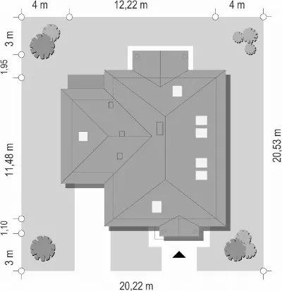 Mazurek 3 — plan sytuacyjny 1