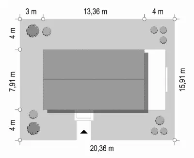 MG 2 wariant 15 — plan sytuacyjny 1