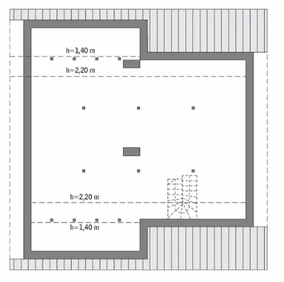 Miarodajny - wariant III — rzuty kondygnacji 2