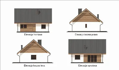 Miarodajny — elewacje 1 (odbicie lustrzane)