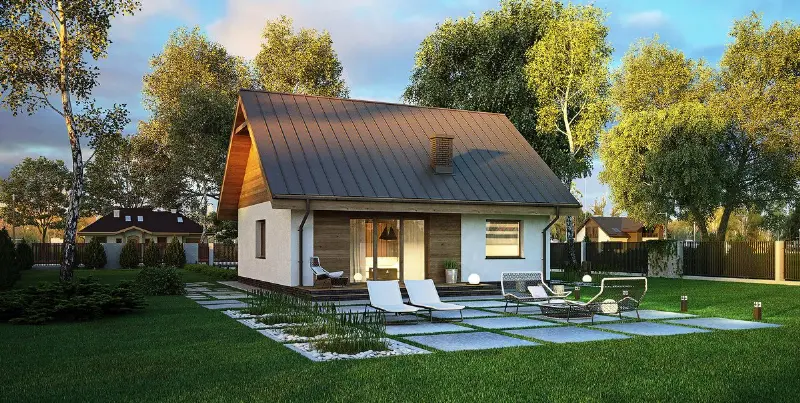 Projekt domu Miarodajny — wizualizacja
