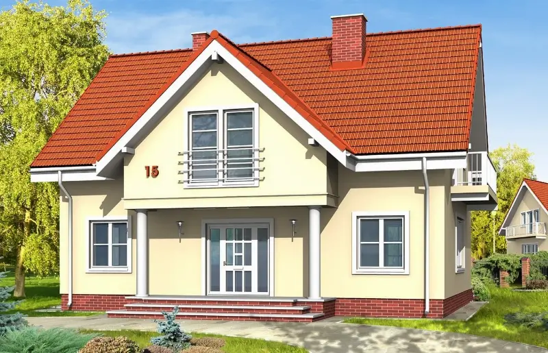 Projekt domu Miodowe Lata — wizualizacja