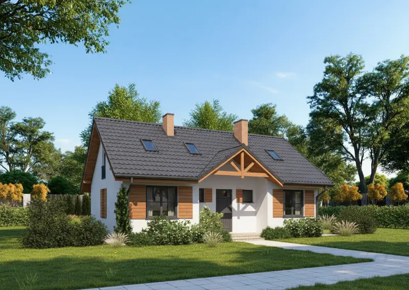 Projekt domu Moje miejsce (etap II) — wizualizacja