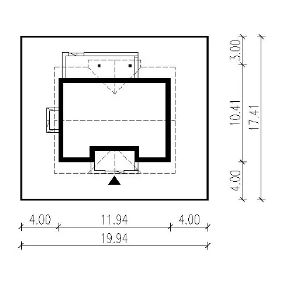 Moje miejsce - wariant III — plan sytuacyjny 1 (odbicie lustrzane)