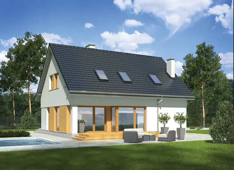 Projekt domu Na miarę czasów — wizualizacja
