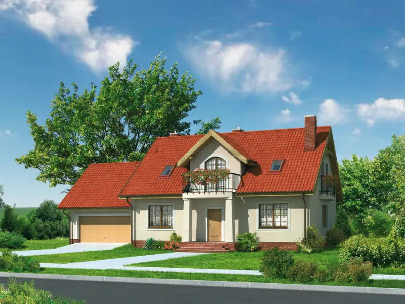 Projekt domu Nasz dom — wizualizacja