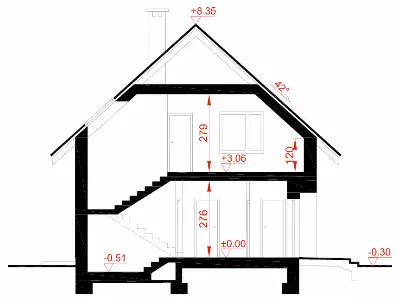 Nasz faworyt G1 — przekroje 1 (odbicie lustrzane)