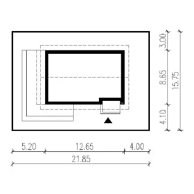 Nasz pomysł - wariant I (aranżacja 1) — plan sytuacyjny 1 (odbicie lustrzane)