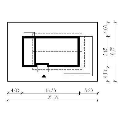 Nasz pomysł (aranżacja 1) — plan sytuacyjny 1
