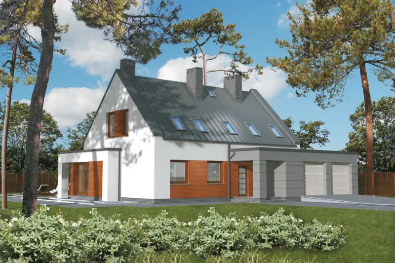 Projekt domu Nasze marzenia — wizualizacja