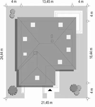 Natalia 2 — plan sytuacyjny 1 (odbicie lustrzane)