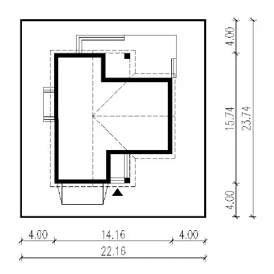 Niebieskie migdały — plan sytuacyjny 1 (odbicie lustrzane)