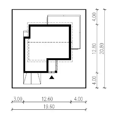 Niebywały — plan sytuacyjny 1 (odbicie lustrzane)
