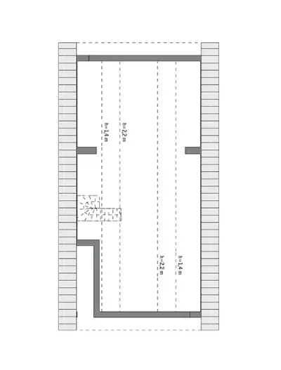 Nieodzowny - wariant II — rzuty kondygnacji 2 (odbicie lustrzane)