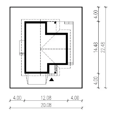 Niepospolity — plan sytuacyjny 1 (odbicie lustrzane)
