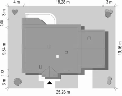 Niezapominajka z garażem 2 — plan sytuacyjny 1