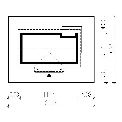 Niezapomniany — plan sytuacyjny 1 (odbicie lustrzane)