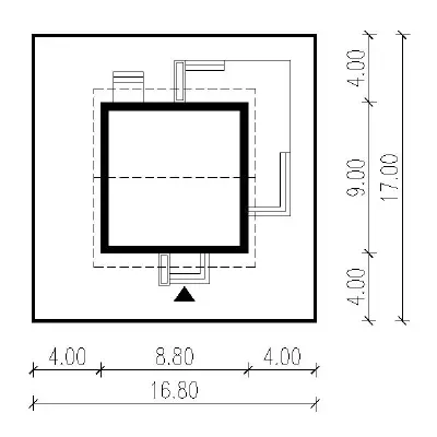 Niezawodny - wariant III — plan sytuacyjny 1 (odbicie lustrzane)