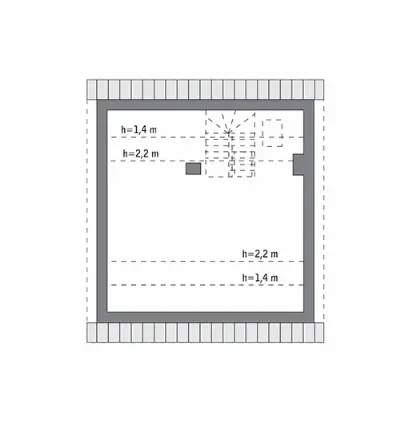 Niezawodny - wariant III — rzuty kondygnacji 2