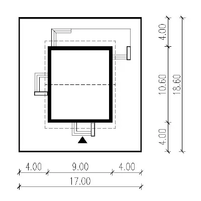 Niezawodny — plan sytuacyjny 1 (odbicie lustrzane)