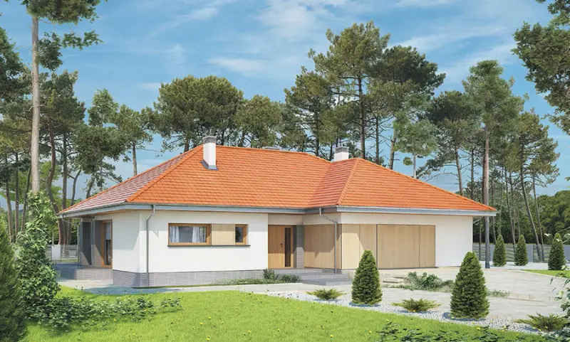 Projekt domu Nowe możliwości - wariant I — wizualizacja