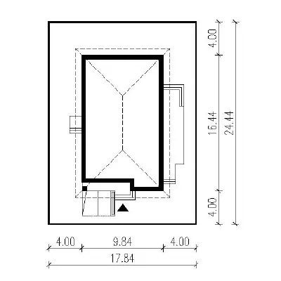 Od serca - wariant I — plan sytuacyjny 1 (odbicie lustrzane)