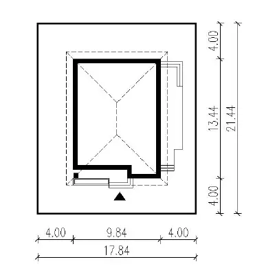 Od serca - wariant II — plan sytuacyjny 1 (odbicie lustrzane)