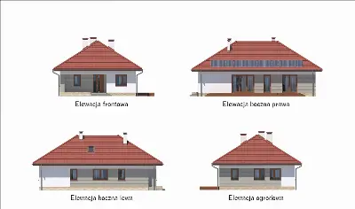 Od serca - wariant IV (aranżacja 1) — elewacje 1 (odbicie lustrzane)