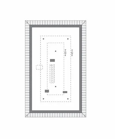 Od serca - wariant V (aranżacja 1) — rzuty kondygnacji 2 (odbicie lustrzane)