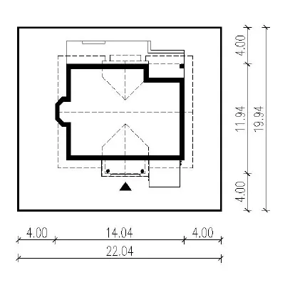 Ogród o zmierzchu - wariant II — plan sytuacyjny 1