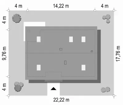 Oliwka wariant B — plan sytuacyjny 1