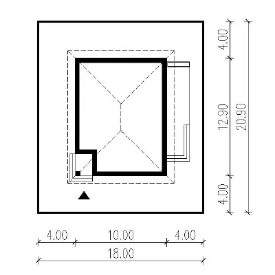 Opcjonalny — plan sytuacyjny 1 (odbicie lustrzane)
