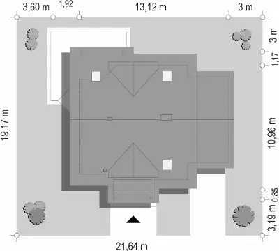 Orlik — plan sytuacyjny 1 (odbicie lustrzane)