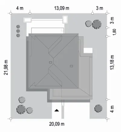 Oszust — plan sytuacyjny 1 (odbicie lustrzane)