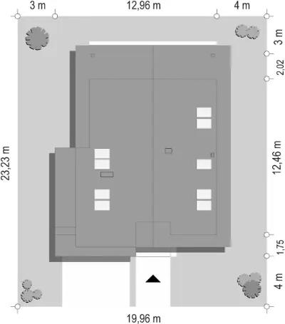 Otwarty 2 — plan sytuacyjny 1 (odbicie lustrzane)