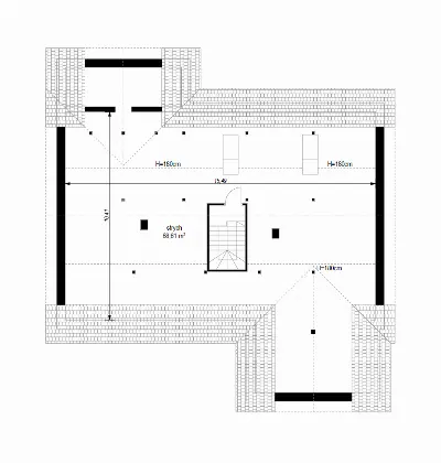 Parterowy 3 wariant B — wizualizacje 5 (odbicie lustrzane)