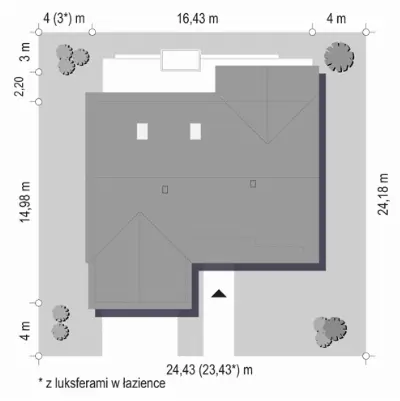 Parterowy 3 — plan sytuacyjny 1
