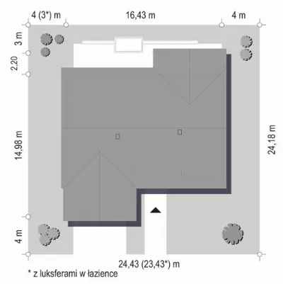 Parterowy 4 — plan sytuacyjny 1