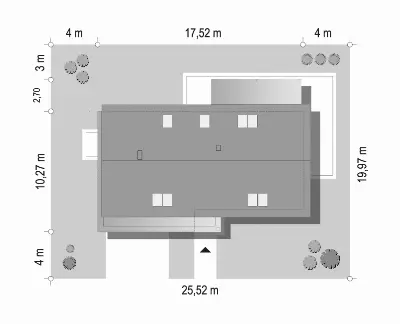 Party wariant C — plan sytuacyjny 1