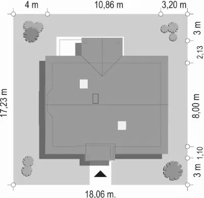 Perełka — plan sytuacyjny 1 (odbicie lustrzane)