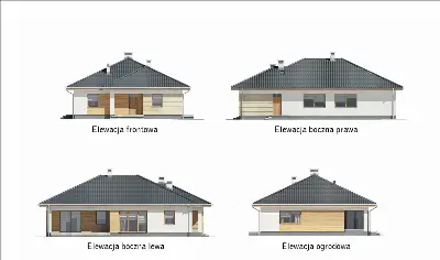 Perłowy świt - wariant I — elewacje 1