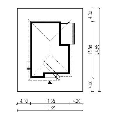 Perłowy świt - wariant I — plan sytuacyjny 1 (odbicie lustrzane)
