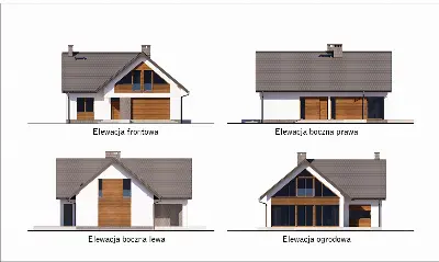 Piękny widok - wariant I — elewacje 1