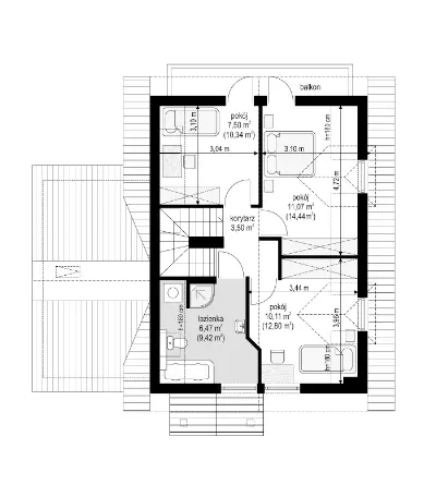 Pierwszy Dom 3 — rzuty kondygnacji 2