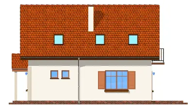 Pierwszy Dom — elewacje 3 (odbicie lustrzane)