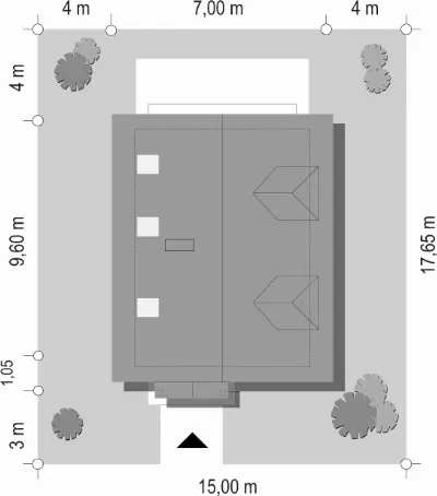 Pierwszy Dom — plan sytuacyjny 1