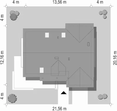 Pod Dębami — plan sytuacyjny 1