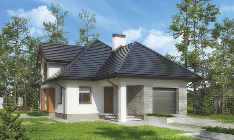 Projekt domu Północny szlak — wizualizacja