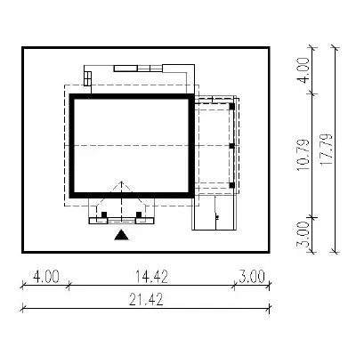 Południe na łące - wariant II — plan sytuacyjny 1 (odbicie lustrzane)