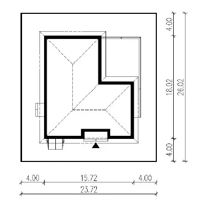 Poranna mgła - wariant II — plan sytuacyjny 1 (odbicie lustrzane)